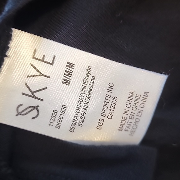 SKYE Annabella Maxi Dress Black Jersey Lace Up Back Stretch Medium - Picture 7 of 13